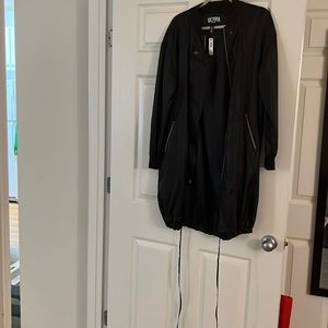 Black Victoria Sport Trench Coat